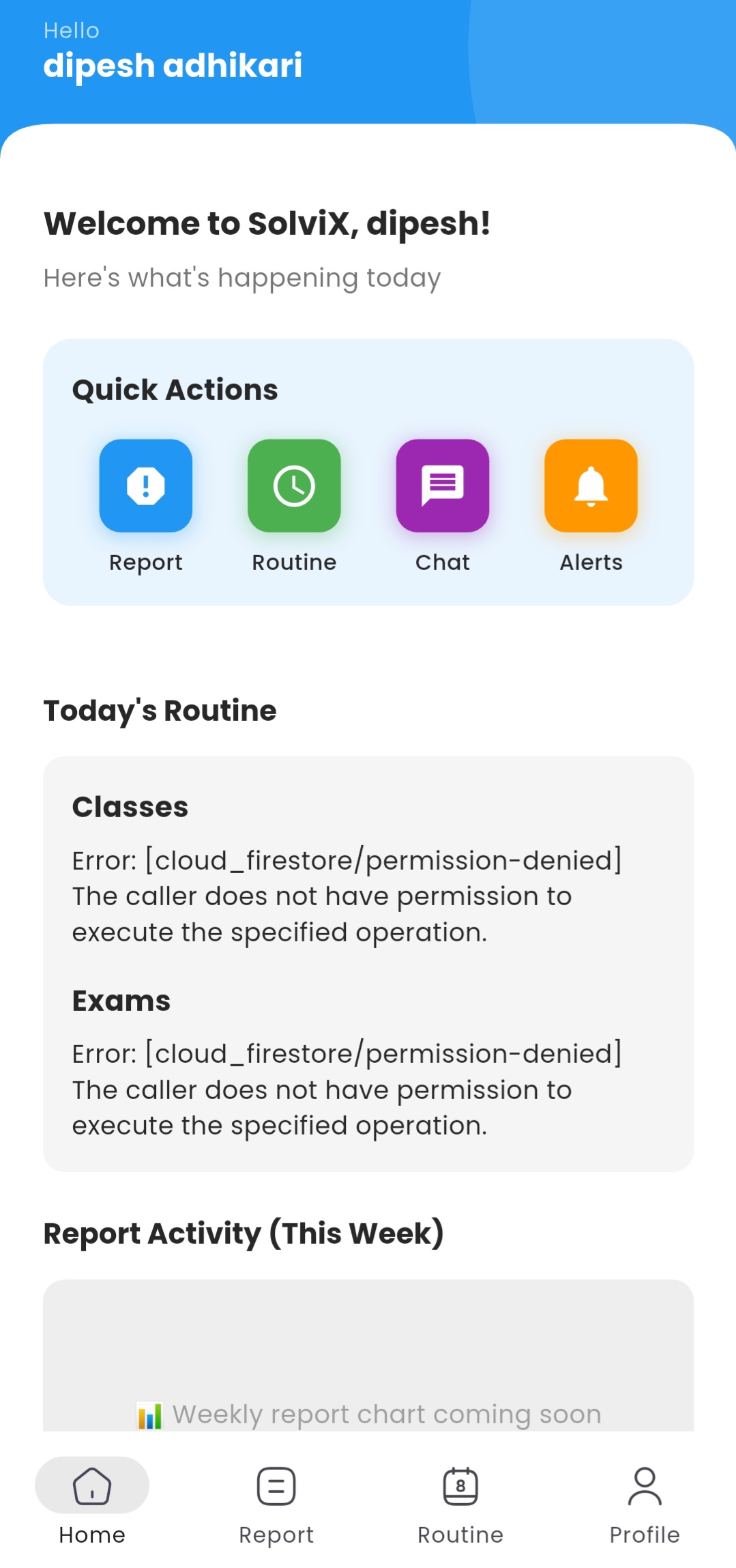 College Report App - Problem Reporting System